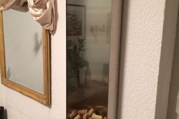 Korkenbild aus Edelstahl